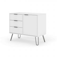 Augusta White small sideboard with 1 door