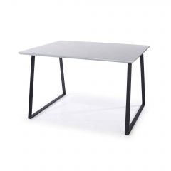 Aspen rectangular table with black metal legs