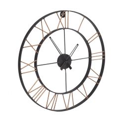 Large Industrial Style Clock Lincoln Metal