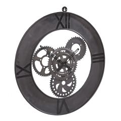 Large Industrial Style Clock Factory Metal