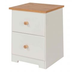 Colorado 2 drawer petite bedside cabinet