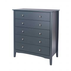 Como Blue 5 drawer chest