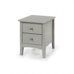 Como Grey 2 petite drawer bedside cabinet 