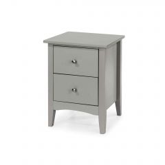Como Grey 2 drawer bedside cabinet 