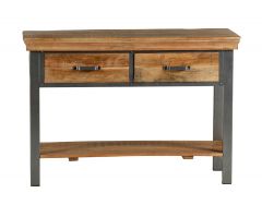 Cosmopolitan Industrial 2 Drawer Console Table