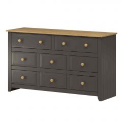 Capri Carbon 6+2 drawer large chest
