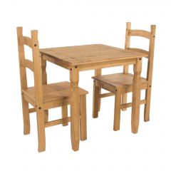 Corona square dining table & 2 chair SET     