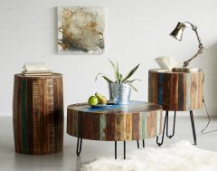 Reclaimed Boat Drum Coffee Table