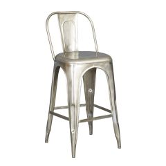 Silver Industrial High Chair