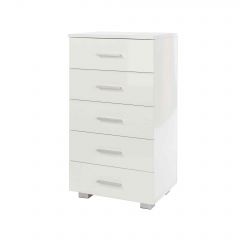 Lido 5 narrow chest of drawers