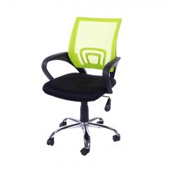 Loft Home Office study chair in lime green mesh back