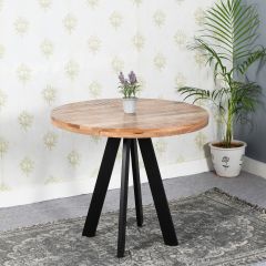 Merlin Mango Wooden 4 Seater Round Dining Table