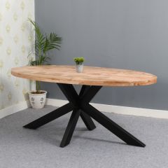 Merlin Mango Wooden 6-8 Seater Oval Dining Table