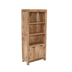 Merlin Mango Wooden Bookcase With 2 Doors