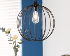 Iron-Sphere Cage Hanging Lamp