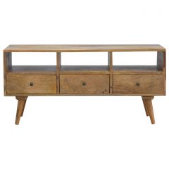 Nordic Style TV Unit with 3 Drawers