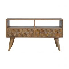 Cube Carved TV Unit
