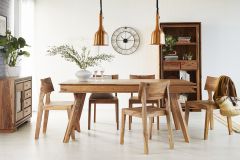 Indus Sheesham Large Dining Set with 6 Chairs
